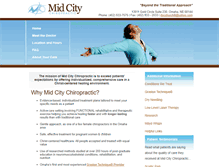 Tablet Screenshot of midcitychiro.com
